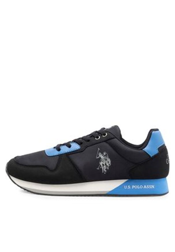 U.S. Polo Assn. Sneakersy NOBIL011M/CNH1 Czarny. Kolor: czarny. Materiał: materiał