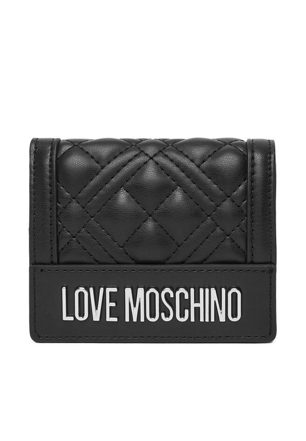 Love Moschino - Mały Portfel Damski LOVE MOSCHINO. Kolor: czarny