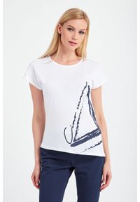 EA7 Emporio Armani - T-SHIRT EA7 EMPORIO ARMANI. Materiał: bawełna. Długość rękawa: krótki rękaw. Długość: krótkie. Wzór: nadruk #4