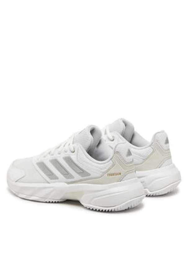 Adidas - adidas Buty do tenisa Courtjam Control 3 Clay JS2894 Biały. Kolor: biały. Materiał: materiał. Sport: tenis
