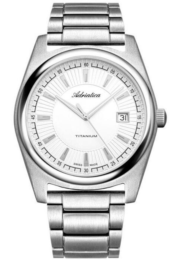 Zegarek męski Adriatica A8319.4113Q szary. Kolor: szary