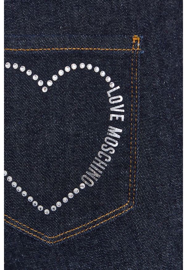 Love Moschino - Jeansy. Kolor: niebieski