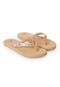 RIPCURL - Japonki damskie Rip Curl Freedom Bloom Open Toe. Nosek buta: otwarty. Kolor: beżowy. Styl: sportowy