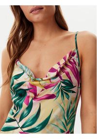 Guess Sukienka codzienna W5GK85 WH9C2 Zielony Regular Fit. Okazja: na co dzień. Kolor: zielony. Materiał: syntetyk. Typ sukienki: proste. Styl: casual
