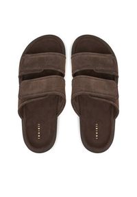 Inuikii Klapki Suede Double Band 50102-510 Brązowy. Kolor: brązowy. Materiał: zamsz, skóra