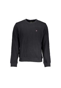 Bluza Napapijri Balis Crew Czarna na Wędrówki. Okazja: na co dzień. Kolor: czarny. Materiał: bawełna. Styl: elegancki, sportowy, casual #1