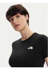 The North Face T-Shirt Simple Dome NF0A87NH Czarny Regular Fit. Kolor: czarny. Materiał: syntetyk, bawełna