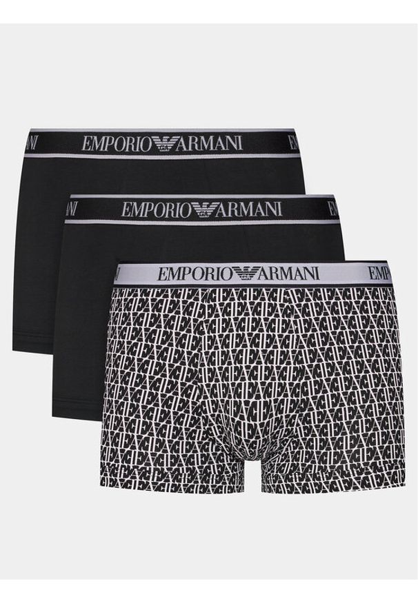 Emporio Armani Underwear Komplet 3 par bokserek 112130 4R717 35421 Czarny. Kolor: czarny. Materiał: bawełna