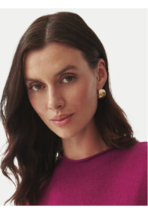 Tatuum Sweter Indi T2434.096B Różowy Regular Fit. Kolor: różowy. Materiał: wełna
