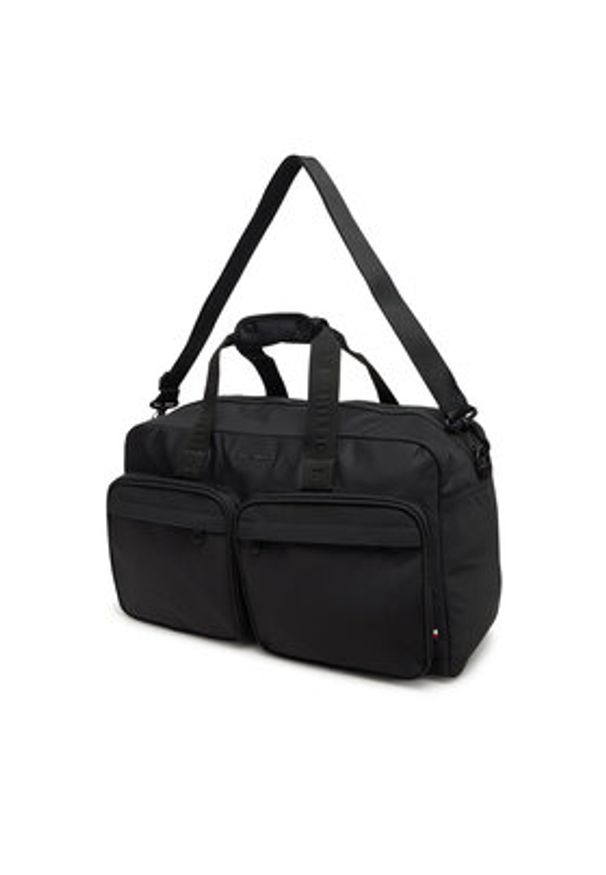 TOMMY HILFIGER - Tommy Hilfiger Torba Th Repreve Duffle AM0AM13362 Czarny. Kolor: czarny. Materiał: materiał