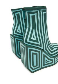 United Nude Botki Wa Bootie Hi 1087993382 Zielony. Kolor: zielony. Materiał: materiał #6