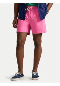 Polo Ralph Lauren Szorty kąpielowe 710957782506 Różowy Classic Fit. Kolor: różowy. Materiał: syntetyk #1