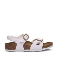Buty eleganckie dla dzieci Birkenstock Rio Hl. Kolor: biały. Materiał: syntetyk, materiał. Styl: elegancki