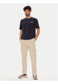Napapijri T-Shirt Smallbox NP0A88TR Granatowy Regular Fit. Kolor: niebieski. Materiał: bawełna #3