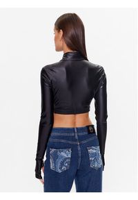 Versace Jeans Couture Bluzka 74HAH214 Czarny Regular Fit. Kolor: czarny. Materiał: syntetyk #5