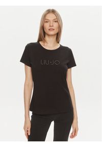 Liu Jo Sport T-Shirt TA4136 JS003 Czarny Regular Fit. Kolor: czarny. Materiał: bawełna. Styl: sportowy #1