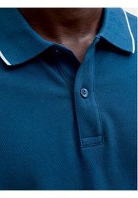 Jack & Jones Polo Blaweston 12297755 Granatowy Regular Fit. Typ kołnierza: polo. Kolor: niebieski. Materiał: bawełna #3