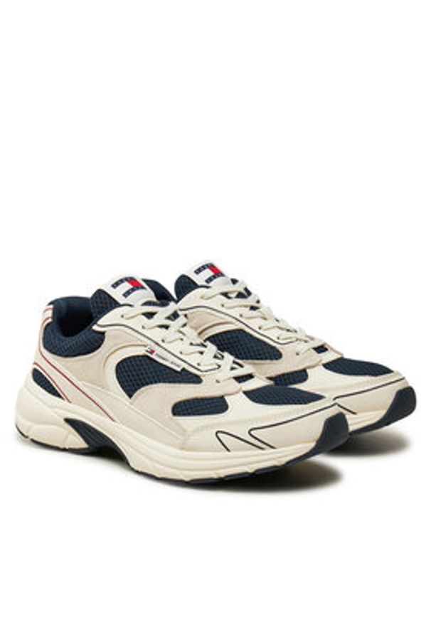 Tommy Jeans Sneakersy The Coney EM0EM01520 Écru. Materiał: materiał