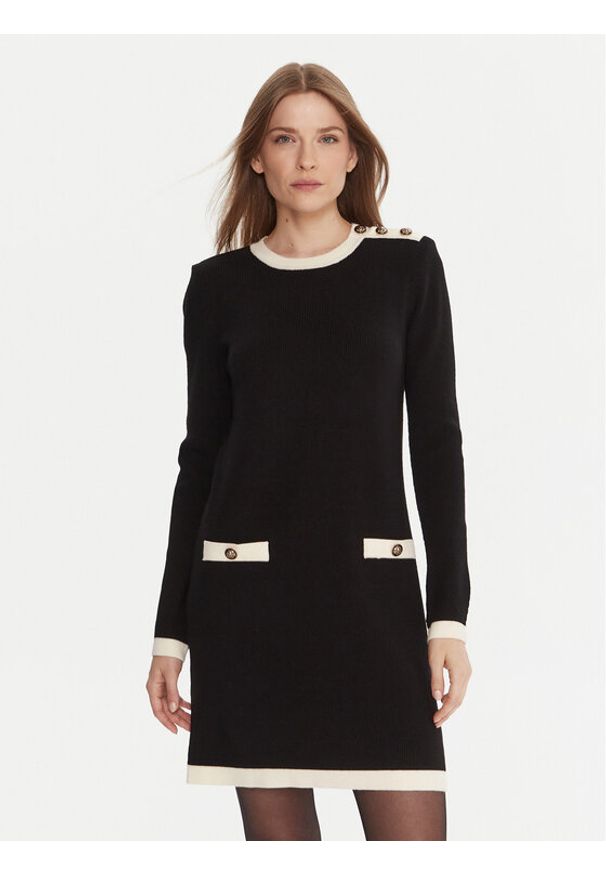 Gaudi Sukienka dzianinowa 521FD13009 Czarny Regular Fit. Kolor: czarny. Materiał: wiskoza