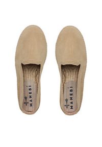 Manebi Espadryle Double Sole Espadrilles K 1.1 D0 Beżowy. Kolor: beżowy. Materiał: skóra, zamsz #4