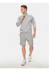 Adidas - adidas Bluza Essentials Fleece 3-Stripes IJ8905 Szary Regular Fit. Kolor: szary. Materiał: bawełna #5