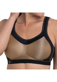 ANITA ACTIVE - Stanik do biegania Momentum z wysoki poziomem podtrzymywania. Kolor: żółty. Materiał: poliester, poliamid, elastan. Sport: bieganie #1