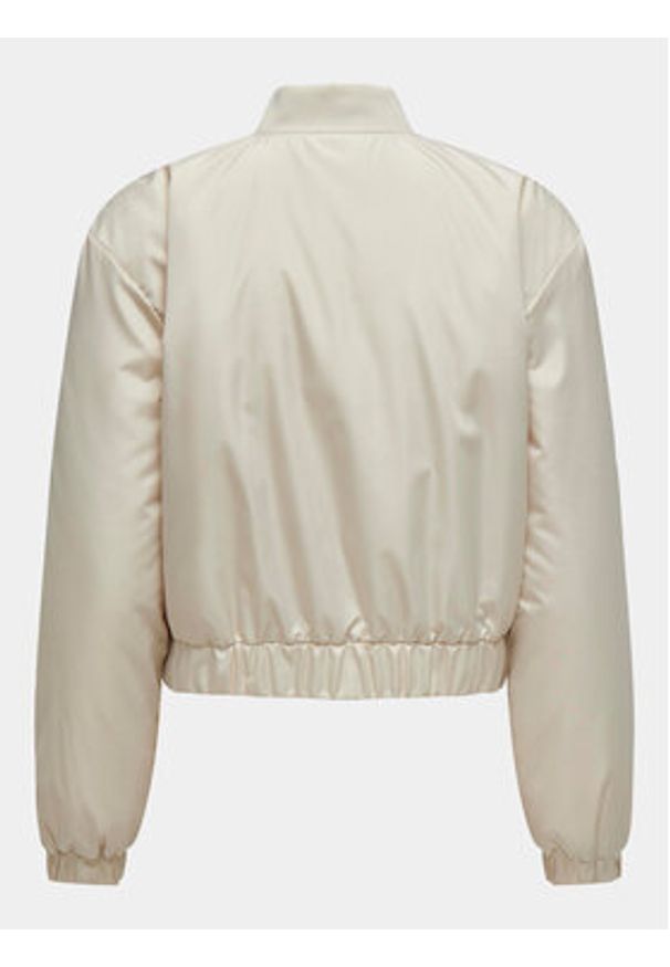 JDY Kurtka bomber Dixie 15317122 Beżowy Regular Fit. Kolor: beżowy. Materiał: syntetyk