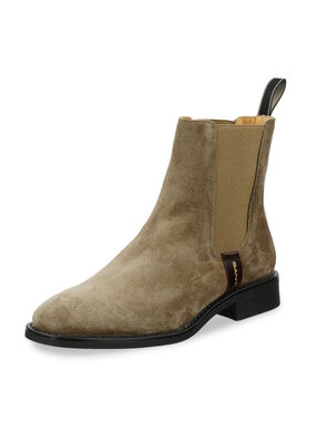 GANT - Gant Sztyblety 31553127 Khaki. Kolor: brązowy. Materiał: zamsz, skóra