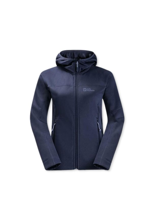 Bluza turystyczna damska Jack Wolfskin Hirschberg. Kolor: niebieski. Materiał: poliester