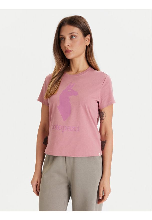 Cotopaxi T-Shirt Llama F25474W1529 Różowy Regular Fit. Kolor: różowy. Materiał: bawełna