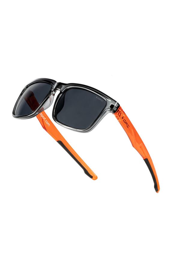 OPC - Okulary przeciwsłoneczne unisex Lifestyle California + Etui. Kolor: czarny, pomarańczowy, wielokolorowy. Sport: turystyka piesza