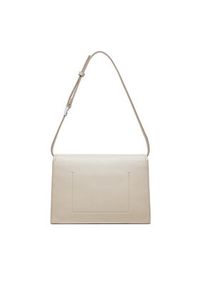Calvin Klein Torebka Ck Linear Shoulder Bag K60K612158 Beżowy. Kolor: beżowy. Materiał: skórzane #5