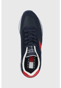 Tommy Jeans buty kolor granatowy. Nosek buta: okrągły. Zapięcie: sznurówki. Kolor: niebieski. Materiał: poliester, guma #5