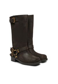 MICHAEL Michael Kors Oficerki 40F4CBFB9L Brązowy. Kolor: brązowy. Materiał: zamsz, skóra #5