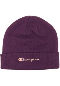 Champion - Czapka Z Haftowanym Logo. Kolor: fioletowy. Wzór: haft
