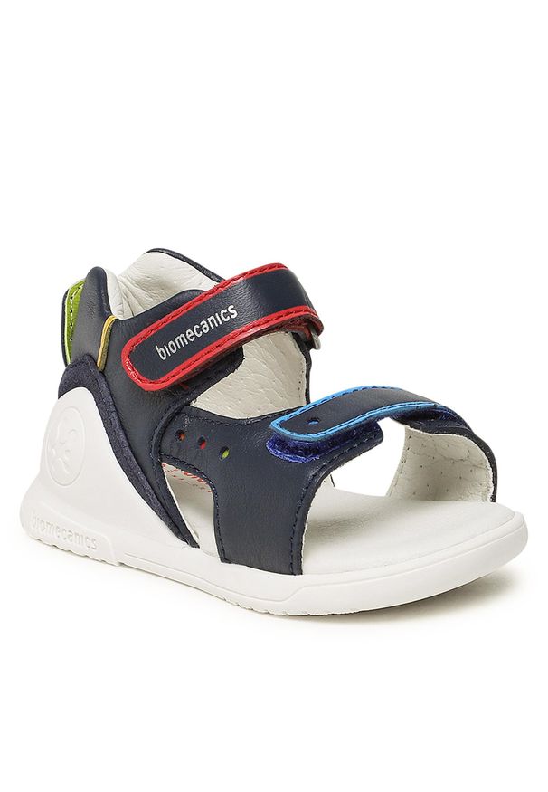 Sandały Biomecanics 232167 Navy A. Kolor: niebieski. Materiał: skóra