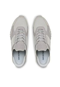 Emporio Armani Sneakersy X4X616 XN632 S730 Beżowy. Kolor: beżowy. Materiał: zamsz, skóra #2