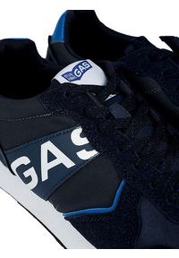 Gas Sneakersy Parris NBX | GAM223220 | Mężczyzna | Granatowy. Kolor: niebieski. Materiał: skóra ekologiczna. Wzór: aplikacja