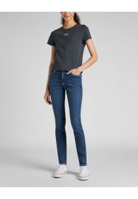 Lee - LEE FOREVERFIT DAMSKIE SPODNIE JEANSOWE JEANSY DARK SUBTLE WORN L32SOVPE 112318860