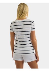 T-shirt damski Nautica Hosta. Kolor: biały, wielokolorowy, niebieski
