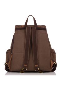 Plecak męski brązowy PAOLO PERUZZI T-24-BR. Kolor: brązowy. Materiał: materiał. Styl: vintage #1