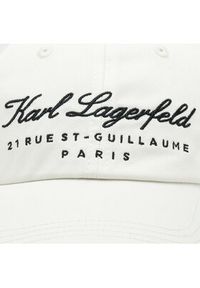Karl Lagerfeld - KARL LAGERFELD Czapka z daszkiem 231W3403 Czarny. Kolor: czarny. Materiał: materiał, bawełna