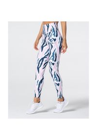 Carpatree - Legginsy z nadrukiem Zebra. Stan: podwyższony. Kolor: wielokolorowy. Wzór: motyw zwierzęcy, nadruk