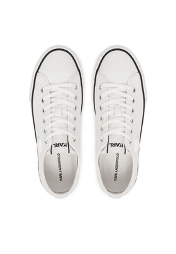 Karl Lagerfeld - KARL LAGERFELD Trampki Kampus Max KL60426 Biały. Kolor: biały. Materiał: skóra