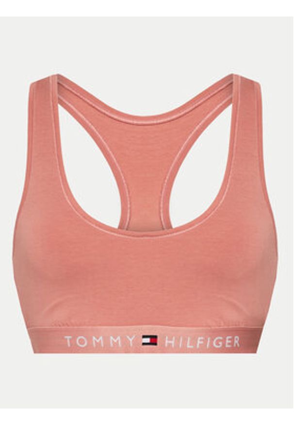 TOMMY HILFIGER - Tommy Hilfiger Biustonosz top UW0UW04143 Różowy. Kolor: różowy. Materiał: bawełna