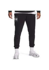 Spodnie dresowe męskie Under Armour. Kolor: czarny. Materiał: dresówka. Długość: długie