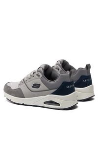 skechers - Skechers Sneakersy Uno-Retro One 183020/GRY Szary. Kolor: szary. Materiał: skóra