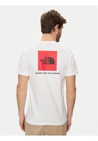 The North Face T-Shirt Redbox NF0A87NP Biały Regular Fit. Kolor: biały. Materiał: bawełna #6