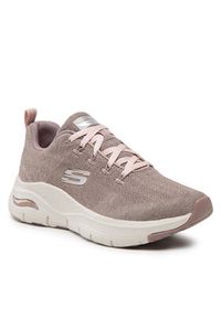 skechers - Skechers Sneakersy Comfy Wave 149414/DKTP Beżowy. Kolor: beżowy. Materiał: materiał #4