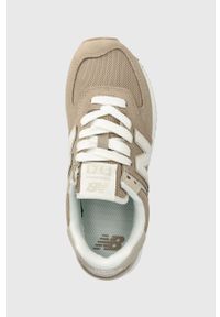 New Balance sneakersy 574 kolor beżowy. Kolor: beżowy. Materiał: guma. Obcas: na platformie. Model: New Balance 574 #2